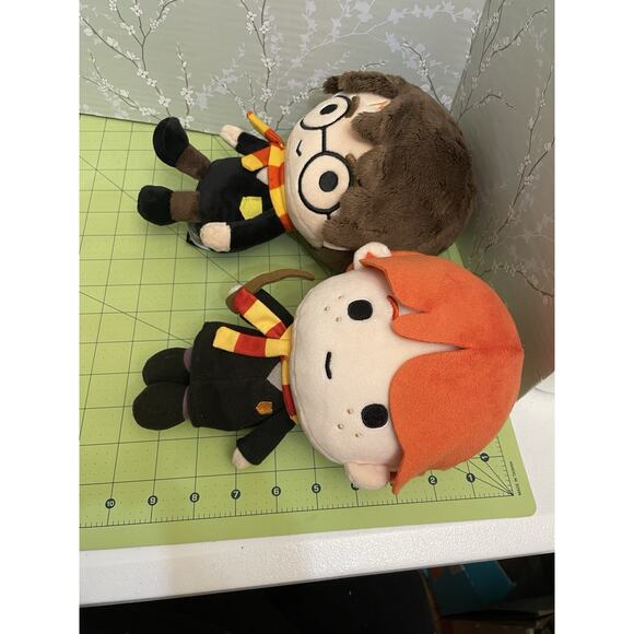 Harry Potter Plush Stuffed Figure Lot Of 2 Harry Potter & Ron Weasley Figures - Picture 8 of 13